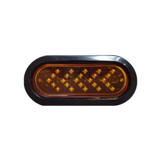 GF-6618 6 inch Oval 25 LED Truck Lorry Brake Lights Stop Turn Tail Lamp Turn Signal Stop Lights